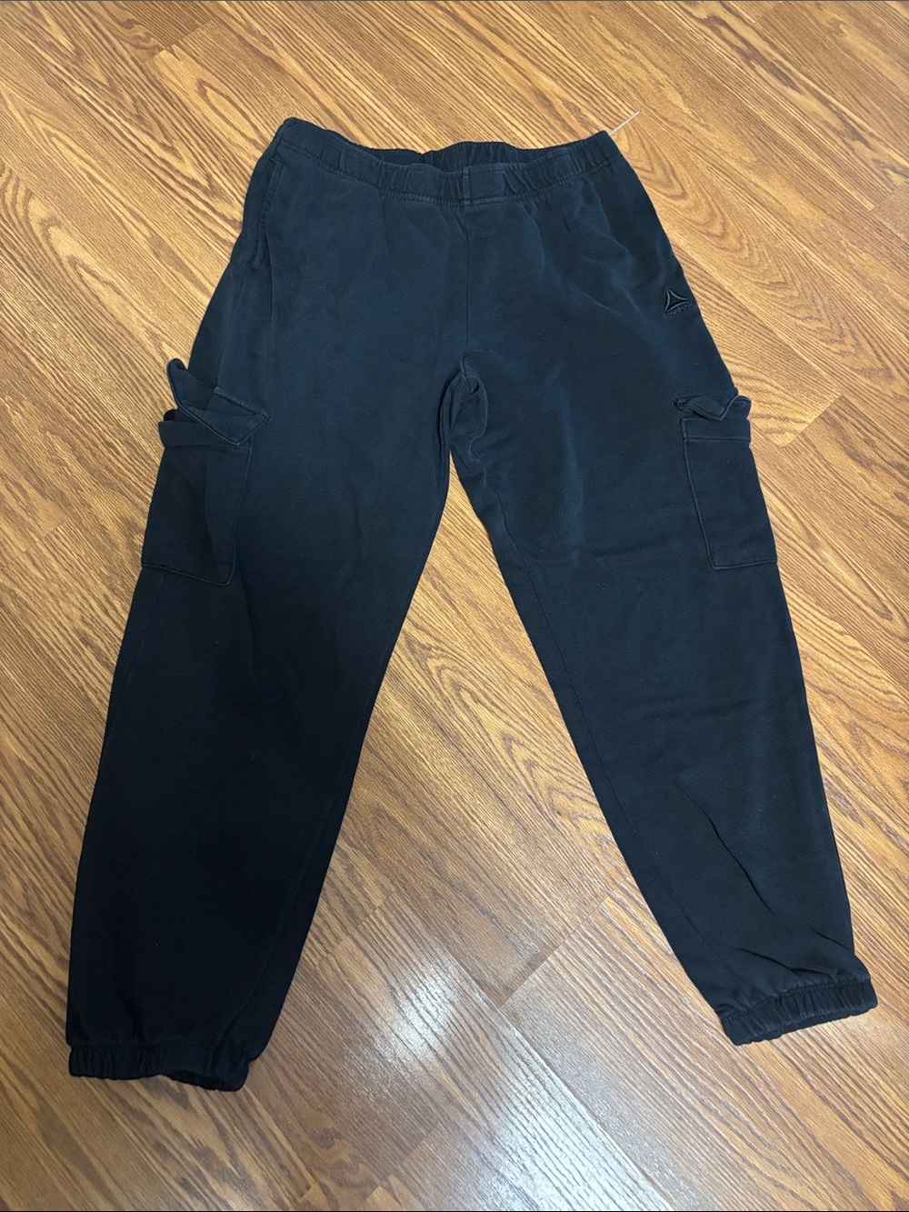Men's Black Cargo Sweatpants - Unbranded